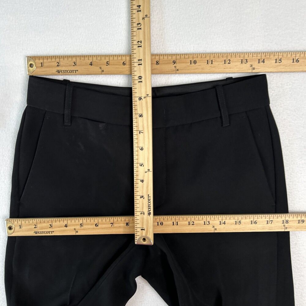 Vince Women's Size 2 Cuffed Crepe Suiting Trouser Black V547821483 - Picture 6 of 7